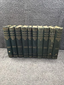 Antikes seltenes Original - 10 x Jahrbuch Apotheke & Transaktion 1901-1913 Bücher - Bild 1 von 19