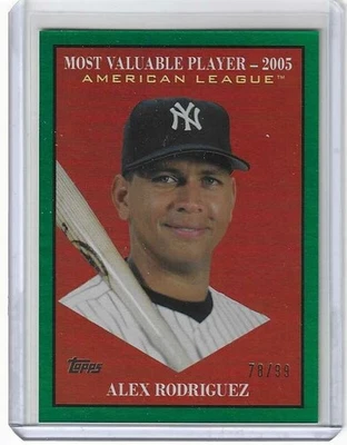 Alex Rodriguez 2025 Topps Update Green MVP /99 $1.50 SHIPPING - Image 1 of 2