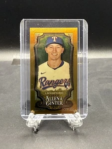 WYATT LANGFORD RC 2024 Topps Allen & Ginter Chrome Mini Gold #278 #d 05/50 - Picture 1 of 3