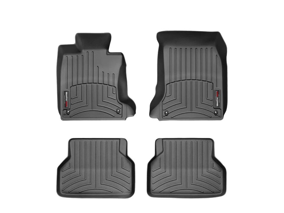 WeatherTech FloorLiner for 2008-2010 BMW 535i - 1st & 2nd Row, Black - Image 1 of 4