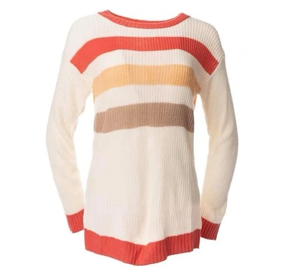 Top Suéter LuLaRoe Mariah - Crema Con Coral Y Taupe - X-Grande Foto 1 de 4