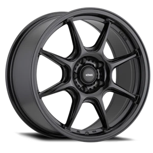16x7.5 +40 Konig Lockout 5x114.3 Gloss Black Wheels (Set of 4) - Picture 1 of 2