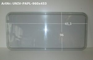 Wohnwagenfenster ca  96 x 45,3 gebraucht Hersteller Paraplastik (leicht bläulich