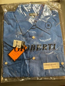 Gioberti Shirt Mens Sz Medium Royal Blue Pearl Snap Long Sleeve Western Mens Nwt - Picture 1 of 6