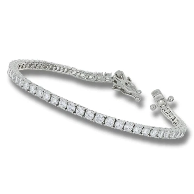 Bracciale Tennis in argento 925 e zirconi bianchi 3 mm  top quality - Imagen 1 de 2
