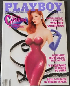 Playboy November 1988 John Cleese Jessica Rabbit Cover Bruce Willis Interview - Picture 1 of 24