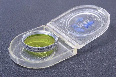 ✅ ZEISS GREEN 2X 27MM 382 FILTER GENUINE LENS OR CAMERA SCREW IN W/ KEEPER 112-2 - Image 1 of 2