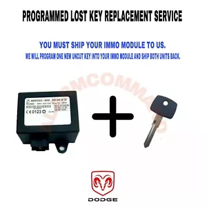 PROGRAMMED LOST KEY REPLACEMENT SERVICE FOR 2002 - 2005 DODGE SPRINTER IMMO BOX - Picture 1 of 1
