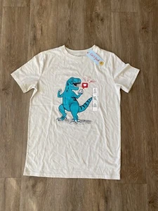 Cat & Jack T- Shirt Dinosaur Love Short Sleeve Tee Boys Kids Size XL / 16 NEW - Picture 1 of 3