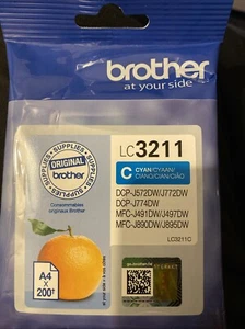 Brother LC3211C Cyan Ink Cartridge - Picture 1 of 2