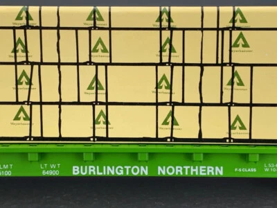 O Gauge Weaver BN 50” Bulkhead Flatcar #615900 W/Load 2-Rail O943 - Image 1 of 4