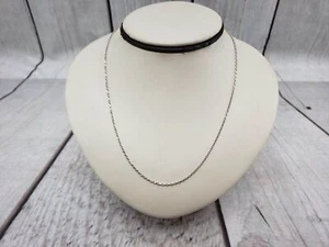 Necklace WG Unisex 24" Rope Chain, 3.2DWT 14k White Gold ~Excellent~ - Picture 1 of 5