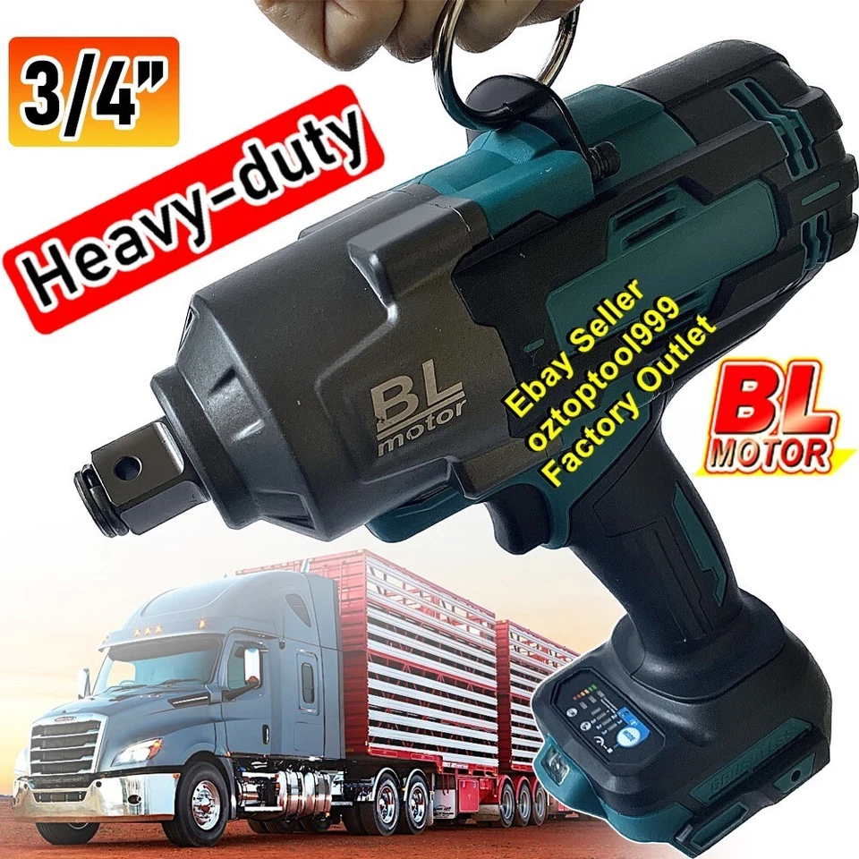 【 2 7 0 0 Nm】3/4'' Brushless Impact Wrench Rattle Gun Fit for Makita 18V battery - image 1 of 4