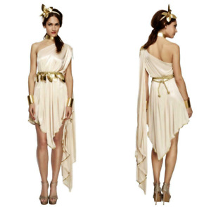 Adult Sexy Fever Goddess Ancient Greek Roman Fancy Dress Party Costume M 12-14