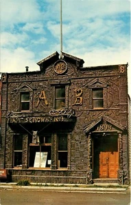Postal Arctic Brotherhood Hall Skagway Alaska AK construcción madera a la deriva goldrush - Imagen 1 de 2