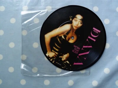 Diana Ross Work That Body /Two Can Make It 2 Track Vinyl 7" PICTURE Disc - Image 1 of 2