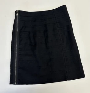 Schwarzer Lagen-Minirock mit Reißverschluss Romeo Julia Couture Party modern Damen Gr. SM Neu mit Etikett - Bild 1 von 6