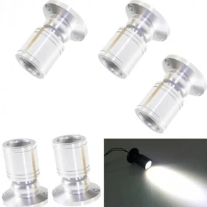 5 FARETTI LED CON SUPPORTO REGOLABILE 3W BIANCO FREDDO 6500K 220 VOLT, 5 PEZZI - Foto 1 di 3