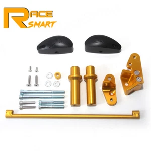 For Suzuki Hayabusa GSX1300R 2008-2020 Frame Sliders Crash Protector Gold No Cut - Picture 1 of 13