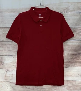 Old Navy Boys Polo Shirt Size XXL (18) Red Stretch Short Sleeves NEW LBB76 - Picture 1 of 3