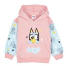 Bluey Girls Hoodie, Cotton Hooded Jumper for Girls, Official Bluey Clothing