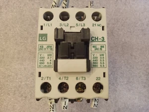 LG MAGNETIC CONTACTOR CH-3, COIL 100V 50HZ 100-110V 60HZ - Picture 1 of 4