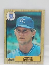 1987 Topps Baseball Card 354 Jamie Quirk Kansas City Royals