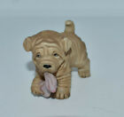 HJ&G Puppy Pals Shar Pei Puppy Figurine Blanket In Mouth 8917