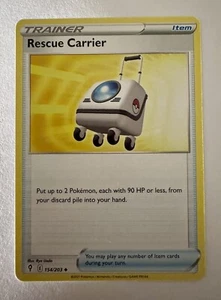 Pokémon TCG Rescue Carrier Evolving Skies 154/203 Regular Uncommon - Picture 1 of 1