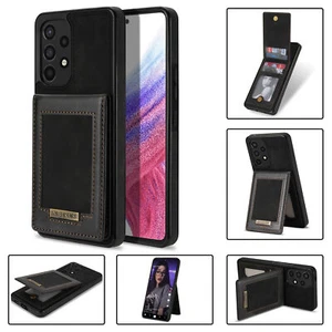 Wallet Case for Galaxy A53 5G A12 A51 52 71 with RFID Card Slots Kickstand Case - Photo 1 sur 41