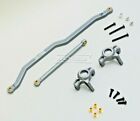 For Axial Wraith Scorpion Smt10 Front Aluminum Knuckles + Steering Arms -Gray-