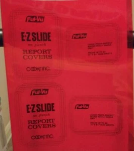 NEW 8 Blue & 5 Red Sliding Bar Letter Size Report Covers Folders- 13 in a pack - Picture 1 of 2