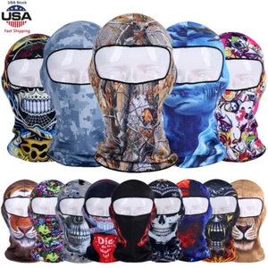Balaclava 3D Ski Mask Cool Skull Animal Full Face Mask for Motorcycle Cycling US - Picture 1 of 152