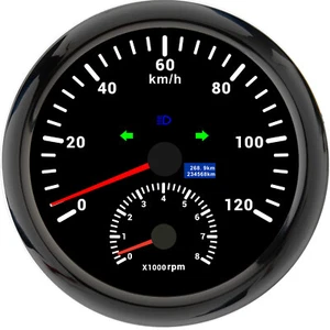 110MM Boat GPS Speedometer 120km/h with Tachometer Gauge for Boat Car Truck ATV - Picture 1 of 4