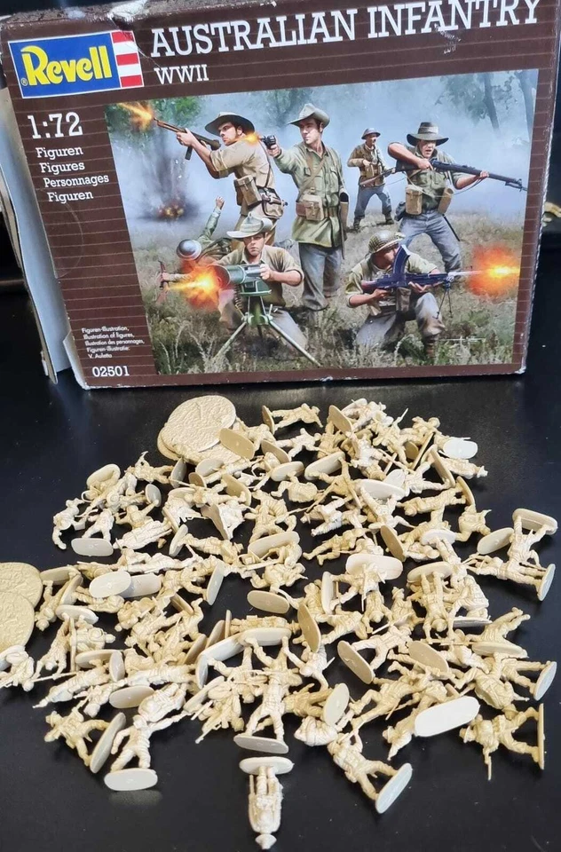 World War II Australian Infantry revell 1/72 SENZA SCATOLA - Immagine 1 di 1