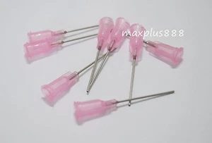 50 piezas agujas dispensadoras contundentes de 1" puntas de aguja de jeringa calibre 20 rosa nuevo - Imagen 1 de 2