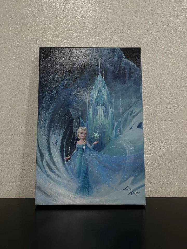 Bien Ahora Saben pintura de Elsa sola en su castillo arte certificado Foto 1 de 4