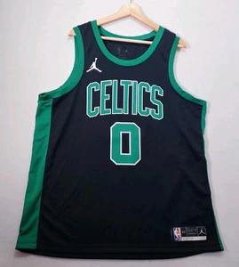 Jordan Boston Celtics Jayson Tatum #0 Jersey XL 52 Dri Fit Swingman Black - Picture 1 of 12