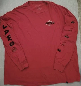 Quiksilver Jaws Big Wave Challenge Maui Hawaii L/S T-Shirt Rot 2XL Surf - Bild 1 von 2