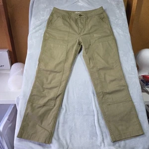 Rei Coop Hose Damen Gr. 10 Trailsmith Doppelknie Canvas hellbraun Arbeit Stretch 0866 - Bild 1 von 16