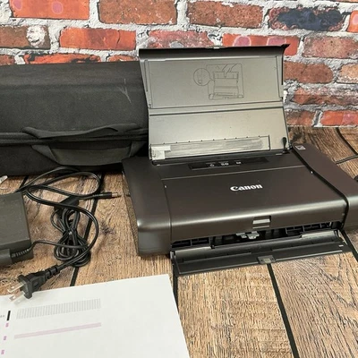 Canon PIXMA IP110 K10404 Mobile USB Color Inkjet Printer W/ AC Adapter & Case - Image 1 of 4