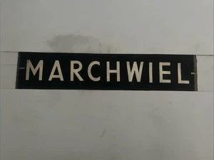 MARCHWIEL - Wrexham June 1978 Bus Blind 30" GIFT FC - Picture 1 of 15