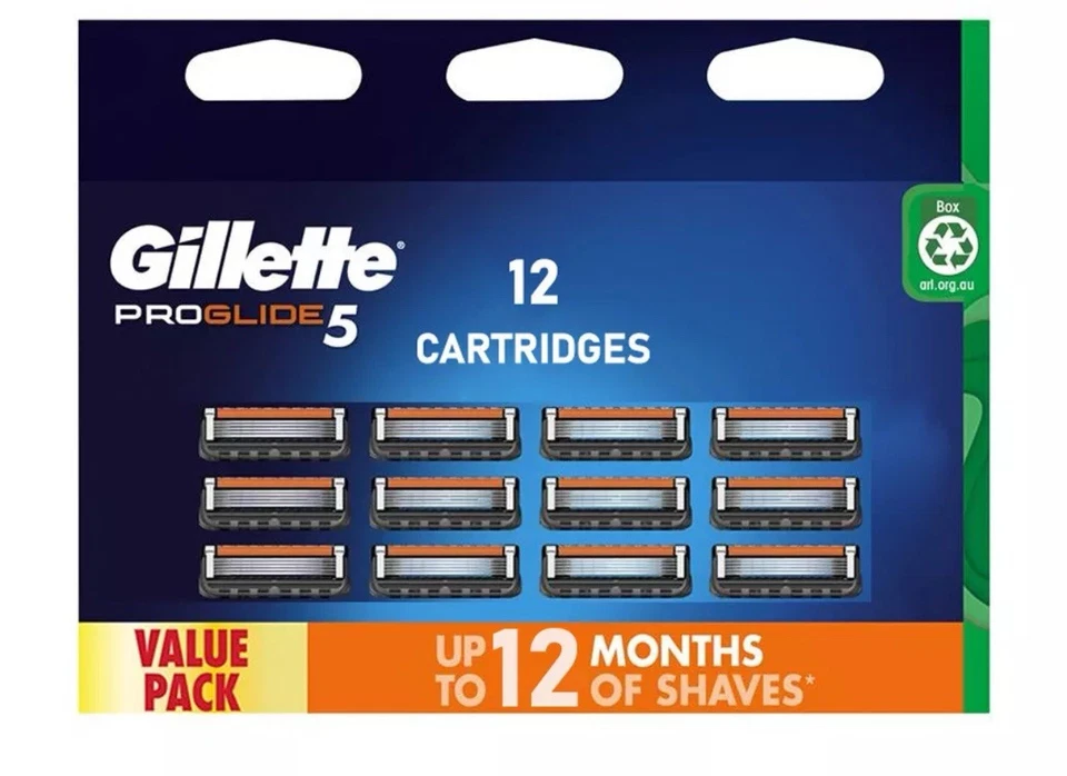 Gillette Proglide 5 Blade Cartridges 12 Pack