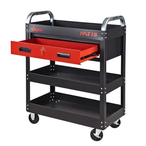 Servicewagen Rollwagen Werkstattwagen Werkzeugwagen 3 Ablagen 1 Schublade 150 kg - Bild 1 von 5