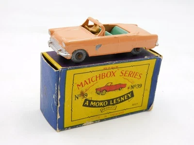 Lesney Matchbox 9 Ford Zodiac Cabriolet Vintage Die Cast W/ Box - Image 1 of 4