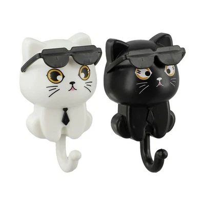 Cute and Practical Cat Design Wall Hooks to Keep Your Essentials Handy - Image 1 of 4