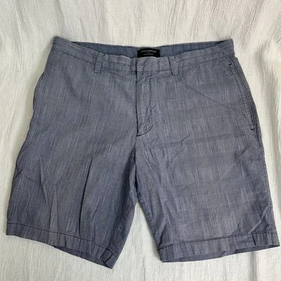 Мужские шорты Banana Republic Aiden Club Chino для взрослых 34 цвет Blue Grid Check Stretch - Изображение 1 из 4