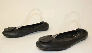 TORY BURCH Logo Travel Ballerinas - Matte Black Logo - Größe US 11 EU 41 - Bild 1 von 8