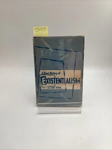 1949 A Short History Of Existentialism 1st Ed Jean Wahl Philosophical Library - Bild 1 von 9