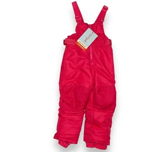 Cat & Jack Snowsuit Girls 3T Pink Heavyweight Snow Bib Outdoor One Piece Overall - Picture 1 of 7